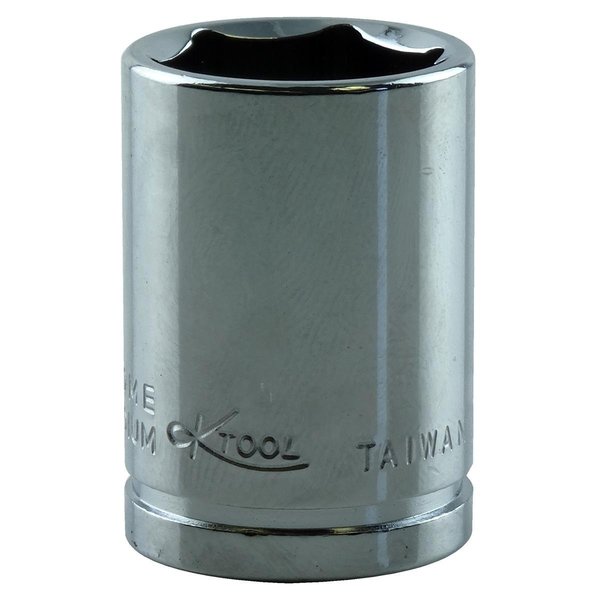 K-Tool International 3/8" Drive, 17mm Metric Socket, 6 Points KTI-27117